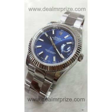 Rolex Datejust blue Dial Steel Swiss ETA 7750 Valjoux Movement Watch.jpg