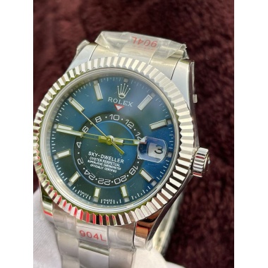 BUY ROLEX SKY DWELLER BLUE DIAL OYSTER STEEL SWISS ETA SUPER MASTER WATCH super master high quality first copy replica watches in dubai uae , ajman , sharjah , abu dhabi 