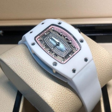 Richard Mille white dial with rose gold  womens replica watch in dubai at watchesindubai.com