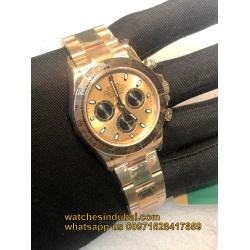 Rolex Cosmograph Daytona Rose Gold Dial with black crono watches in dubai at watchesindubai.com