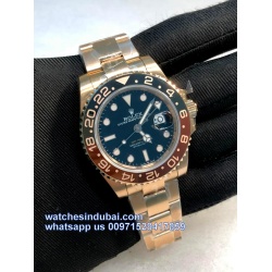 Rolex GMT master super clone full rose gold replica watches in dubai , rolex super clone watches in dubai at watchesindubai.com