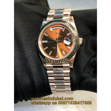 Rolex day date full rose gold super clone watches in dubai at watchesindubai.com