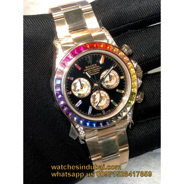 Rolex daytona rainbow super master copy watches in dubai , rolex daytona replica watches in dubai uae @watchesindubai.com