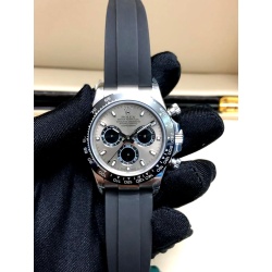 Rolex Cosmograph Daytona  Grey Dial  rubber strap slim super clone watches in dubai at watchesindubai.com