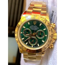 Rolex Cosmograph Daytona full gold green dial super clone watches in dubai at watchesindubai.com