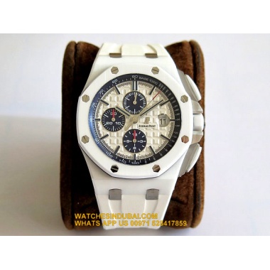 Audemars Piquet Royal Oak Offshore white Dial white ceramic case 1:1 Super clone watches in dubai 