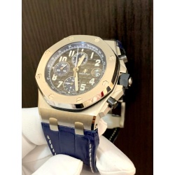 Audemars Piguet Royal Oak Offshore black dial blue strap 1:1 Super clone watches in dubai 