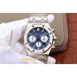 Audemars Piguet Royal Oak blue dial chronograph 1:1 super clone watches in dubai