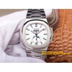 Patek Philippe Nautilus 5726/1A silvery white dial SWISS ETA SUPER CLONE WATCH