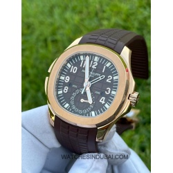 PATEK PHILIPPE AQUANAUT BROWN STRAP SUPER CLONE WATCHES IN DUBAI NEW