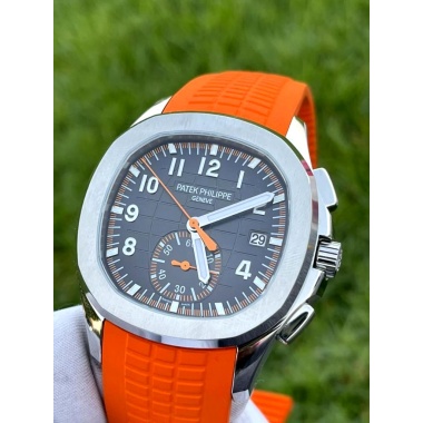 PATEK PHILIPPE AQUANAUT ORANGE STRAP SUPER CLONE WATCHES IN DUBAI NEW 