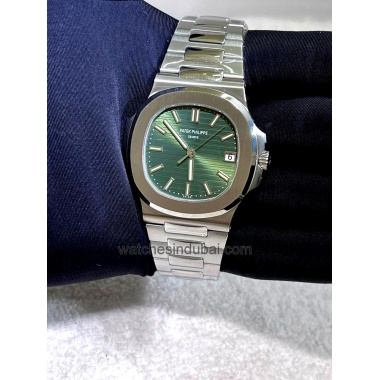 PATEK PHILIPPE NAUTILUS OLIVE GREEN DIAL SWISS ETA SUPER CLONE WATCHES IN DUBAI