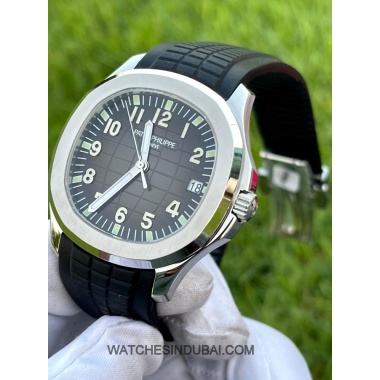 Patek Philippe Aquanaut 5165a BLACK STRAP SUPER CLONE WATCHES IN DUBAI 