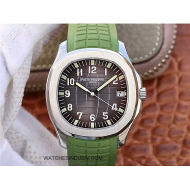 Patek Philippe Aquanaut 5165a GREEN STRAP SUPER CLONE SLIM 1:1 WATCHES IN DUBAI 