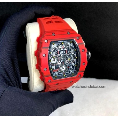 Richard Mille RM 011 Red super clone watches in dubai 