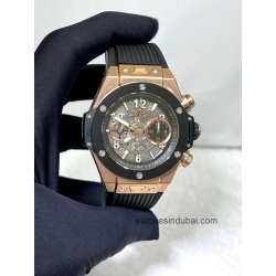 HUBLOT Big Bang Unico rose gold ceramic Chronograph Automatic super clone watches in dubai