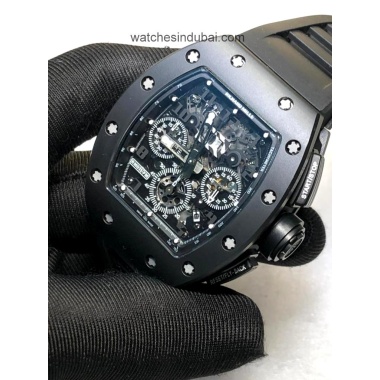 RICHARD MILLE RM 011 black with white marking super clone 1:1 watches in dubai