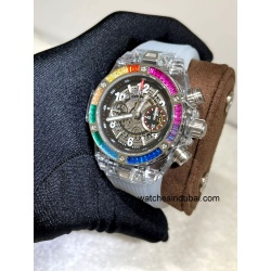 HUBLOT Big Bang Unico sapphire rainbow Chronograph Automatic super clone watches in dubai