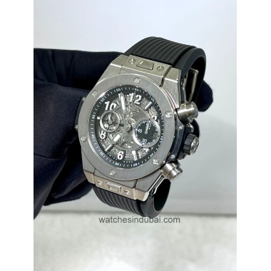 HUBLOT Big Bang Unico silver bezel Chronograph Automatic super clone watches in dubai