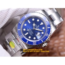 ROLEX SUBMARINER BLUE DIAL FULL STEEL SWISS SUPER MASTER WATCHES IN DUBAI 3