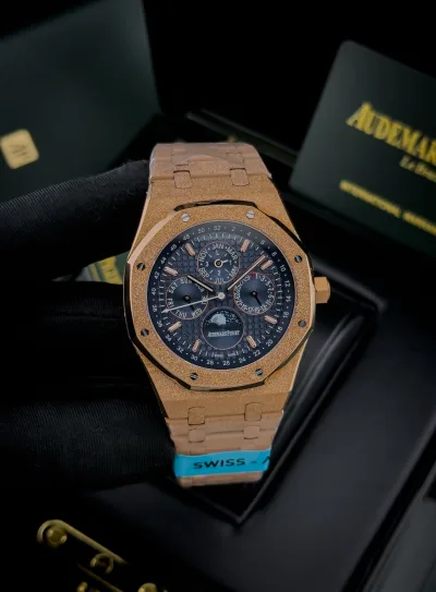 Audemars Piguet Royal Oak Perpetual Calendar Blue Dial Rose Gold
