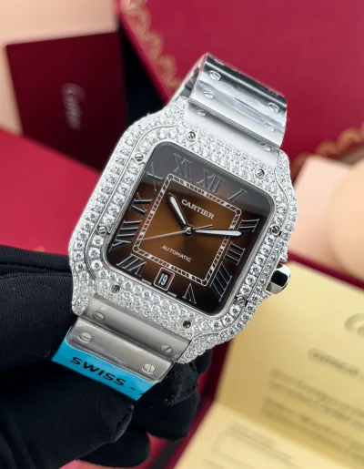 Cartier Santos de Cartier Gradient brown dial Watch in Dubai
