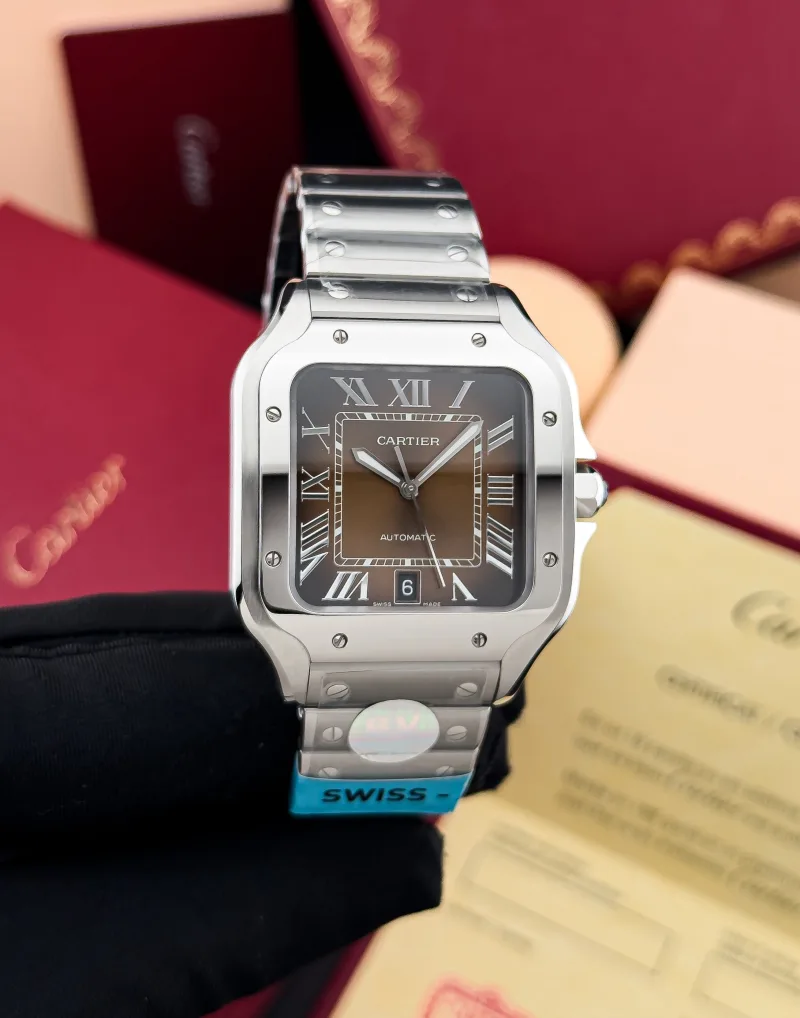 Cartier Santos de Cartier WSSA0064 Brown Dial Watch in Dubai