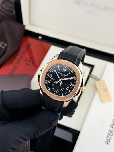 Patek Philippe Aquanaut Travel Time Rose Gold Watch 5164R