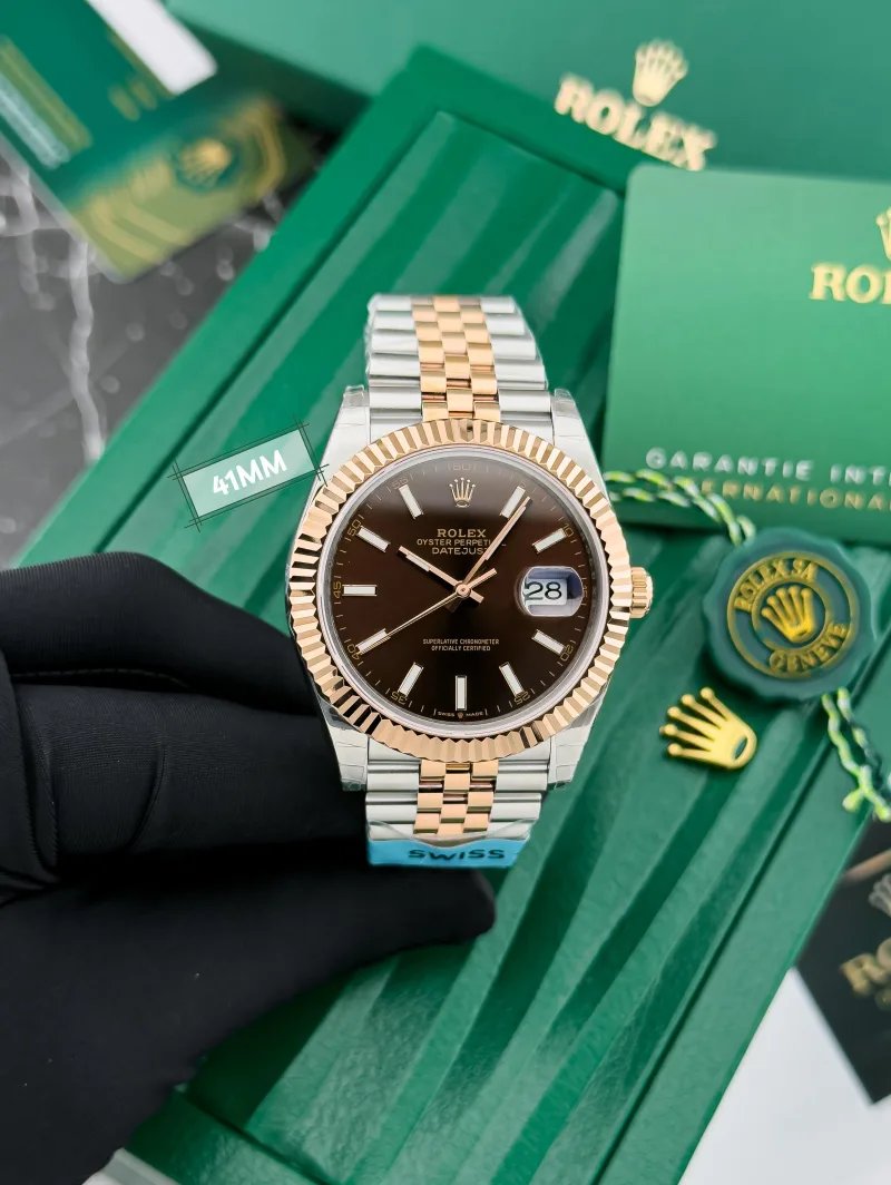 Rolex Datejust 41 Chocolate Dial Jubilee Ref 126331 Watch in Dubai