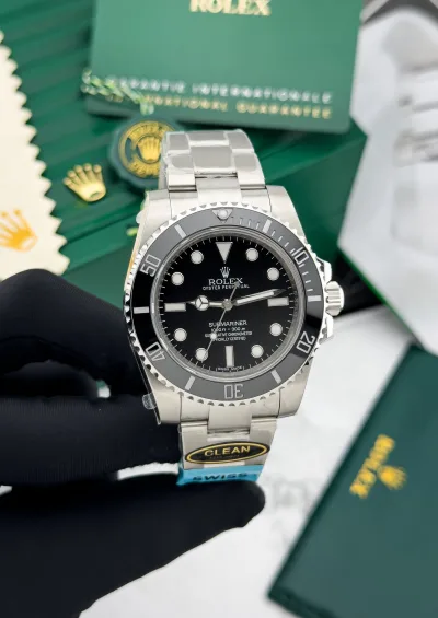 Super Clone Rolex Submariner 124060 Stainless Steel Black Watch